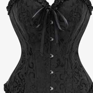 D4 - Chic Black Brocade Corset